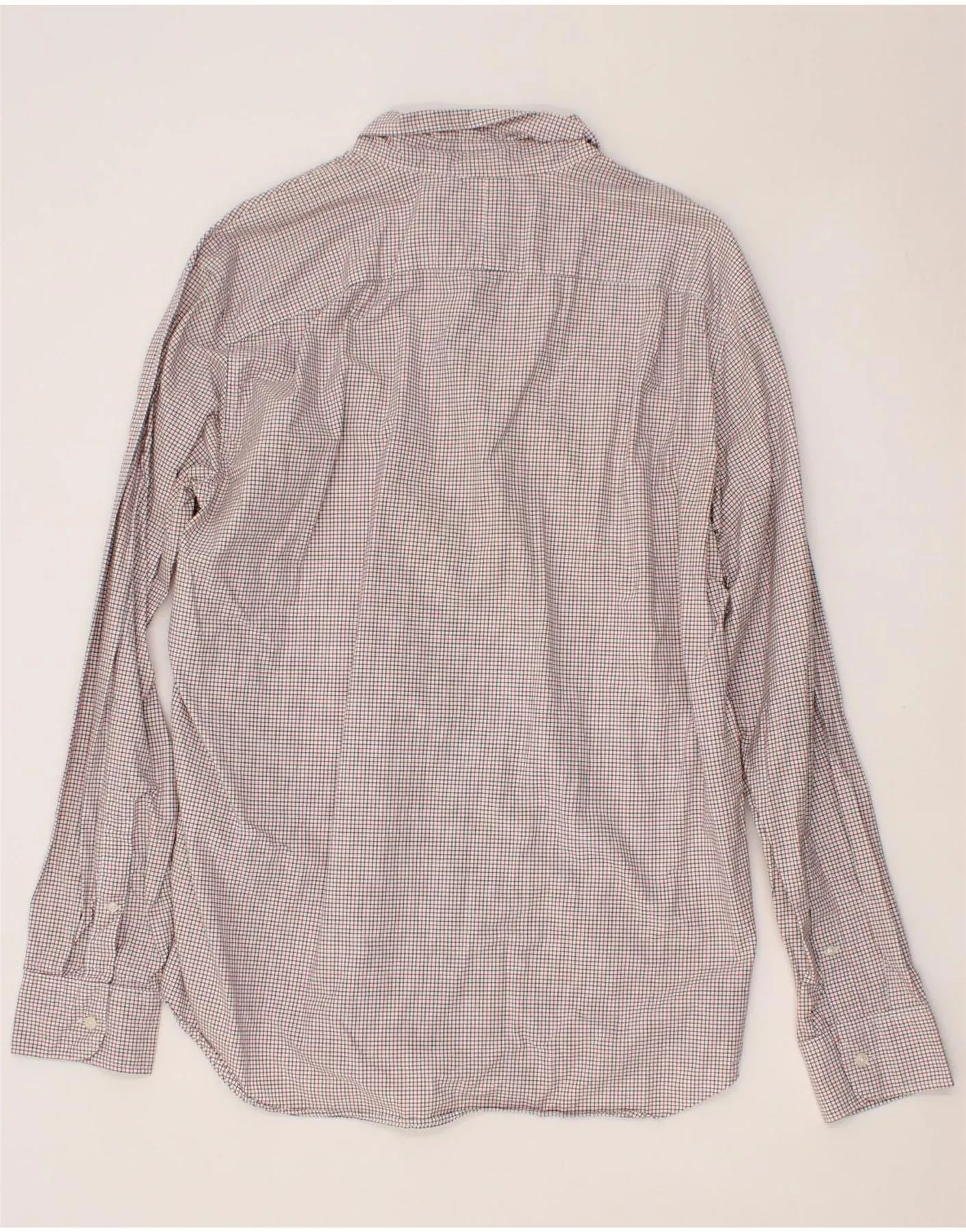 J. CREW Mens Shirt Large Red Check Cotton