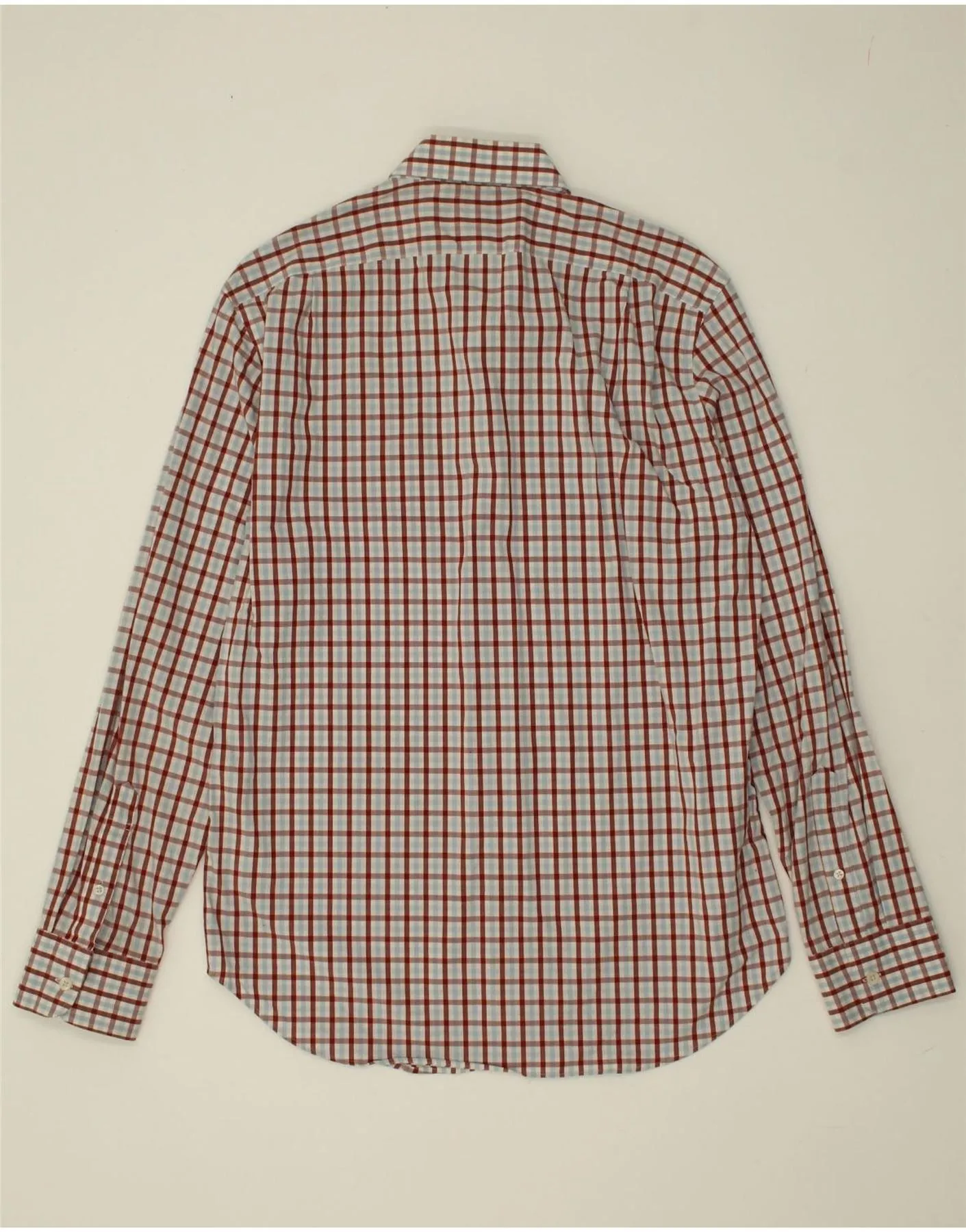 J. CREW Mens Slim Shirt Large Red Check Cotton